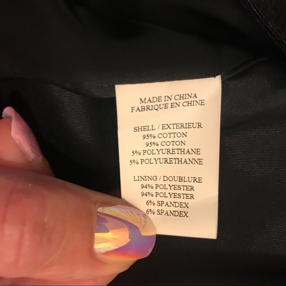 Theory Denim Look Double Breast Lined Blazer - Picture 9 of 9